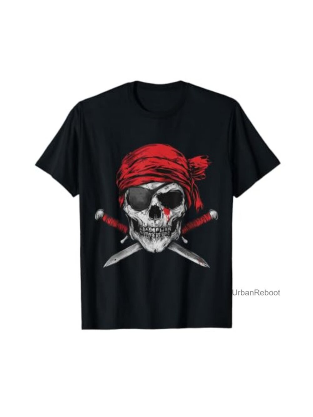 Pirate Flag Skull Crossbones Skeleton Graphic Halloween T-Shirt